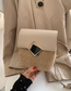 Fashion Khaki Lingge Embroidery Line Shoulder Messenger Bag