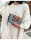 Fashion Khaki Woolen Messenger Shoulder Bag