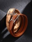 Fashion Orange Multilayer Leather Bracelet