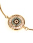 Fashion Gold Fully Diamonded Eye Micro-inlaid Zircon Bracelet