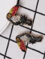 Fashion Black Animal Woodpecker Earrings