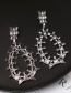 Fashion Silver Geometric Tassel Earrings