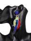 Fashion Color Animal Parrot Rice Earrings