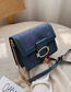 Fashion Blue Frosted Chain Messenger Bag