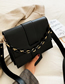 Fashion Black Chain Contrast Color Crossbody Shoulder Bag