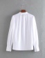 Fashion White Corrugated Poplin Shirt