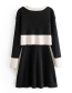 Fashion Black Vest Skirt Cardigan Knit Two-piece