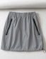Fashion Gray Sweater Plus Skirt Reflective Sports Set