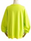 Fashion Green Round Neck Sweater