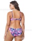 Purple Printed Tether Split Swimsuit