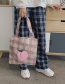 Fashion Peach Fruit Printed Canvas Shoulder Crossbody Bag