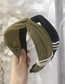 Fashion Black Hot Stamping Pearl Cross Hook Hook Wide Side Headband
