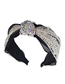 Fashion White Lace Gauze Fabric With Diamond Knotted Wide-brimmed Headband
