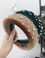 Fashion Coffee Sponge Wide-necked Nail Diamond Headband