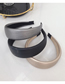Fashion Gray Pu Imitation Leather Light Board Wide Side Headband