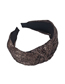 Fashion Black Cloth Hot Stamping Knot Wide-brimmed Headband