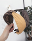 Fashion Yellow Snake Pu Suede Cross Hit Color Hook Hook Headband