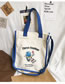 Fashion Blue Canvas Shoulder Messenger Bag