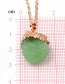 Fashion Pink Yangmei Ball Imitation Natural Stone Resin Necklace