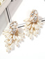 Fashion Gold Alloy Diamond-studded Tassel Earrings