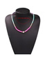 Fashion Yellow Pink Blue Shell Alloy Resin Shell Pearl Necklace