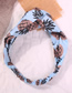 Fashion Blue Cloth Pineapple Print Headband