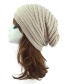 Fashion Beige Knitted Wool Hat