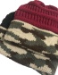 Fashion Jujube Camouflage Wool Cap
