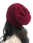 Fashion Coffee Openwork Knit Double Hat