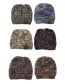 Fashion Color Rice Cc Labeling Knitted Wool Cap