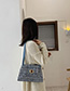 Fashion Small Pink Wool Check Buckle Shoulder Bag