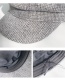 Fashion Houndstooth Wool Grey Small Plaid Woolen Beret