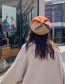 Fashion Colorblock Pumpkin Hat Mixed Purple Wool Thickening Color Matching Beret