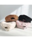 Fashion Overlapping Letter K Pink Embroidered Letter Corduroy Beret