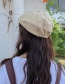 Fashion Cotton And Linen Cap Brick Red Cotton And Linen Thin Beret