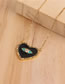 Fashion White Eye Micro-inlaid Colored Diamond Drop Oil Love Necklace