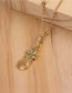 Fashion Gold Pineapple Micro Inlaid Zircon Necklace