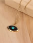 Fashion Black Drip Oil Eye Micro-inlaid Zircon Necklace