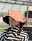 Fashion Four Geometric Embroidery Double-sided Pink + Gray Double-sided Solid Color Fisherman Hat