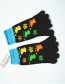 Fashion Beetle Black Animal Cartoon Tube Toe Socks
