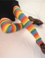 Fashion Color Stripe Striped Stockings