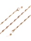 Fashion Gold Oval Bead Chain Glasses Chain