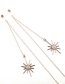 Fashion Gold Non-slip Metal Pearl Snowflake Glasses Chain