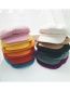 Fashion Solid Color Octagonal Hat Beige Woolen Beret