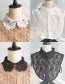 Fashion Lace Flower A Black Flower Lace Fake Collar