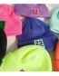 Fashion 23 Label Purple Pointed 23 Labeling Knitted Wool Cap