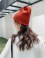 Fashion Light Plate Thick Caramel Double Cuff Knitted Sweater Cap