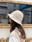Fashion Thin Strip Of Chenille Caramel Chenille Wool Cap