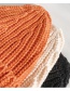 Fashion Large Blend Of Camel Knitted Wool Cap