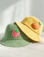 Fashion Strawberry Green Corduroy Three-dimensional Fruit Baby Fisherman Hat